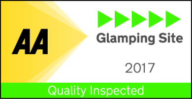 AA Five Pennant rated Glamping site 2017 (AA 5-Star Glamping Site)